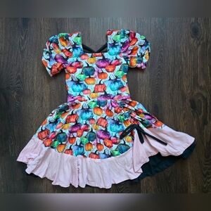Halloween twirly pumpkin dress